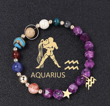 Natural Stone Hemp Stone Cut Surface Eight Planets Personalized Fashionable All-match - Lootquake
