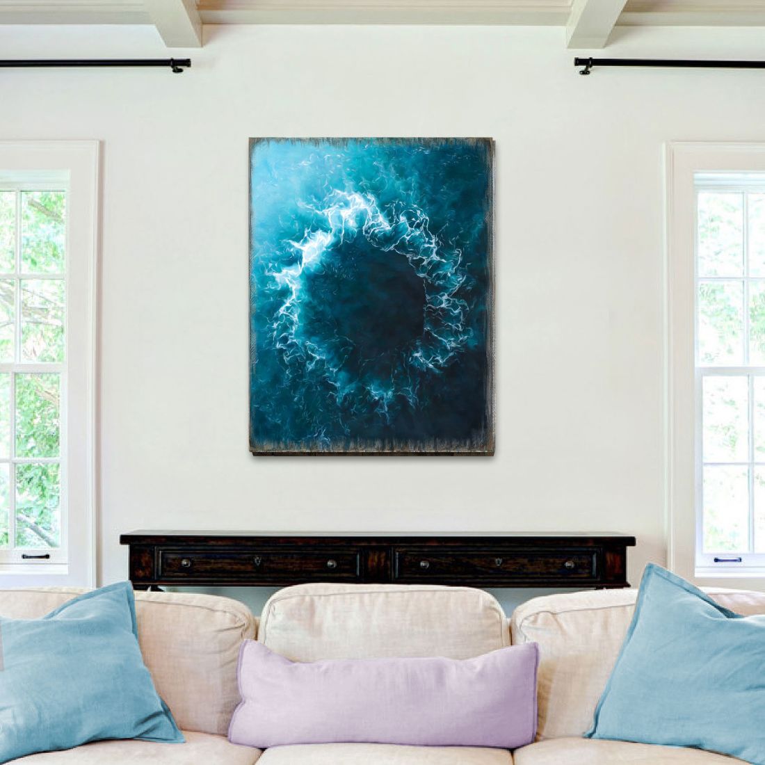 Ocean Art Wooden Wall Art by Nature Wonders - Nature Wildlife Decor  - 95392B