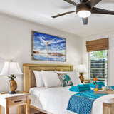 Wind Turbines Wood Wooden Coastal Wall Art by Nature Wonders - Coastal Sea-Life Decor - 95234B