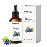 2.03oz Grape Fragrance Essential Oil - Fruity Scent, Aromatic Oil for Making Scented Candle Soap, Long-lasting Natural Essential Oil, Suitable for Diffusers, Humidifiers, DIY Candle Making, Women's Car Parts, A Gift for Women