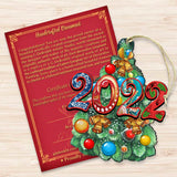 Celebration Dated Wooden Ornaments by G. DeBrekht Christmas Decor - 8114040-D