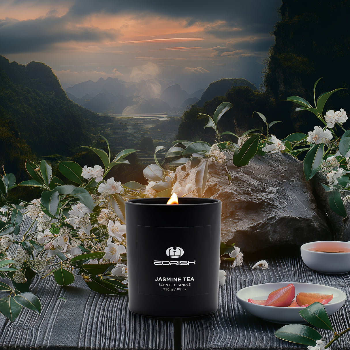 Luxury Candle Gift Set For Women, Strong Scented Candle Set, Black Candles Gifts, 3 Pack, 24oz, Burning 150 Hours