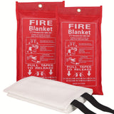 Manta esencial de seguridad contra incendios (1 unidad): portátil, reutilizable y resistente al calor para extinción de emergencia en casa, cocina, chimenea, escuela, barbacoa, coche y oficina. Solución compacta, duradera y fácil de usar.
