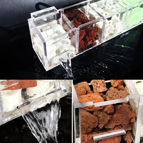 Put The Wet Filter Box On The Filter To Separate The Fish Tank - Lootquake