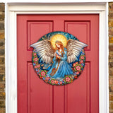 Decoración navideña para puerta "Ángel de la Guarda de la Serenidad" de G. Debrekht - Decoración navideña de Natividad - 8652806H