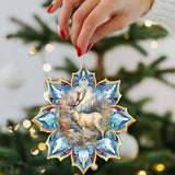 Adornos de madera con forma de copo de nieve de reno de G. Debrekht - Decoración de vida silvestre - 8688415