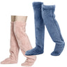 Calcetines afelpados hasta el muslo para parejas: medias de punto cálidas y duraderas por encima de la rodilla, de fácil cuidado.