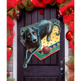 Ready When You Are Holiday Door Decor by Laura Seeley - Pets Dog and Cats Decor - 8511017H