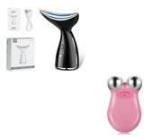 EMS Microcurrent Neck Face Beauty Device With 3 Colors LED Photon Therapy Skin Tighten Reduce Double Chin Face Lifting Devices - Lootquake
