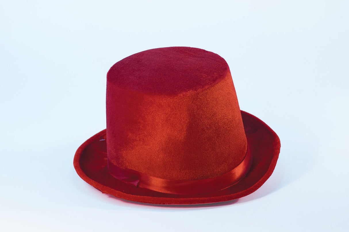 Felt Top Hat Red Costume Top Hat