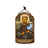 Adorno religioso cristiano de San Francisco - Icono sagrado - Decoración inspiradora - 87024