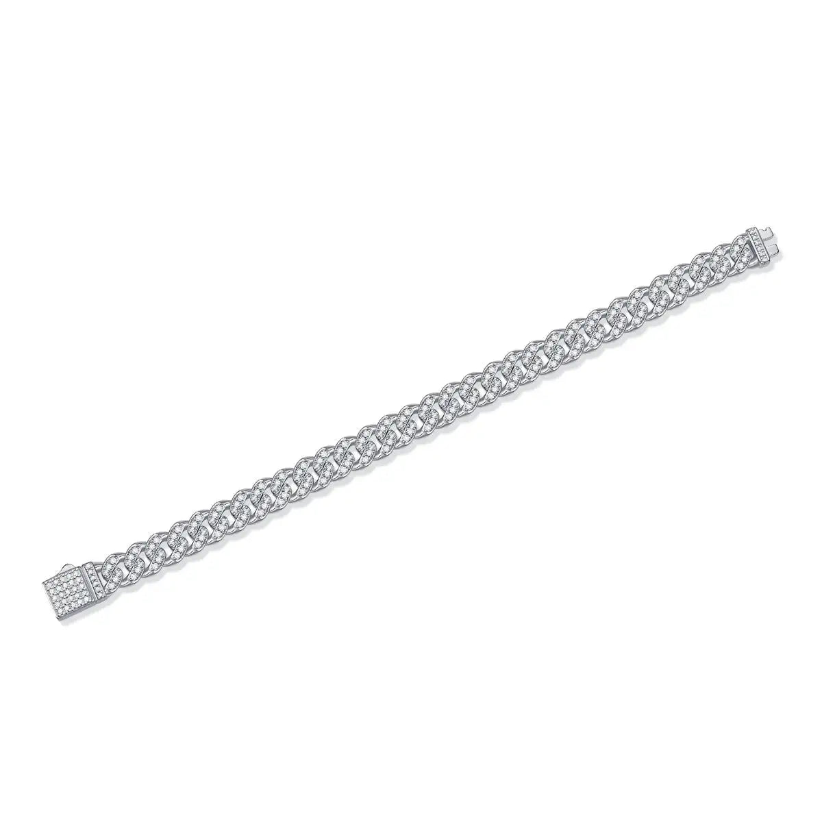 The Light Of Faith Luxury Fashion Mossan Diamond S925 Silver Bracelet - Lootquake
