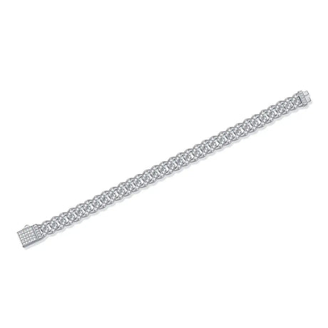 The Light Of Faith Luxury Fashion Mossan Diamond S925 Silver Bracelet - Lootquake