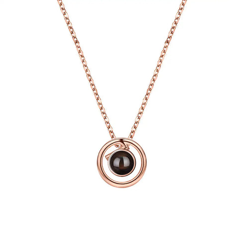 S925 Silver Necklace Female Language Projection - Lootquake