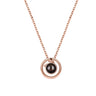 S925 Silver Necklace Female Language Projection - Lootquake