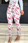 Ladies' Printed Waist Slimming And High Waisted Fashionable Pants - Lootquake
