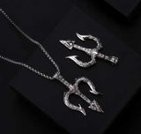 Sea King Trident Cross Border Necklace Pendant - Lootquake