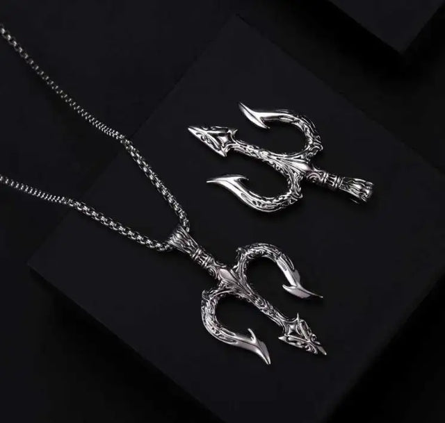 Sea King Trident Cross Border Necklace Pendant - Lootquake
