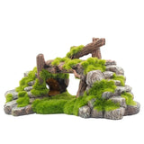 Flocking resin aquarium made of landscape stone decoration - Lootquake