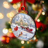 Adornos de madera con forma de trineo de Gelsinger - Decoración navideña - 8021129-DG