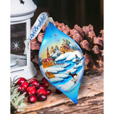 Classical Drops Glass Ornament Set of 3 by G. DeBrekht - Christmas Decor - 74121-B3