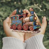Christmas Train Wooden Ornaments by G. Debrekht - Christmas Decor - 8100198-2