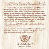 Night Watch Owls Mercury Glass Ornament by J. Bergsma - Wildlife Holiday Decor - 7783902-JB