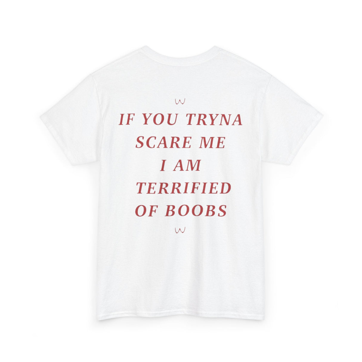 If You Tryna Scare Me I Am Terrified Of Boobs Funny Shirt – Hilarious Graphic Tee for Men & Women