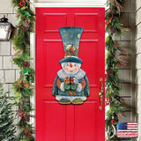 Old World Christmas Snowman Door Decor by G. DeBrekht - Christmas Santa Snowman Decor - 8116420H
