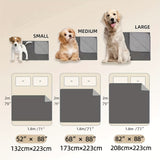 Extra Large Reversible High Quality Dog Blanket - Double-Sided Pet Bed Cover with Bone Pattern, Machine Washable Sofa Protector for Medium/Large/Small Dogs & Cats, Indoor/Outdoor Use, Blanket for Bed
