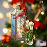 Adornos de madera con forma de cardenal de Gelsinger - Decoración de Pascua y primavera - 8461057-DG