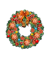 Christmas Holiday Door Wreath by G. DeBrekht - Christmas Decor - 8185307H