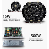 4-In-1 RGBW DJ Moving Head Lights with Flight Case