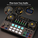 All-in-One Audio Interface and Podcast Studio - Portable Recording System