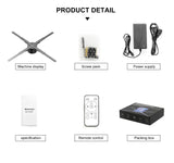 65cm 3D Hologram LED Sign - Eye-Catching Display