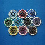 ABS Plastic High-End Two-Color Chips Poker Baccarat Game Coins