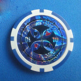 ABS Plastic High-End Two-Color Chips Poker Baccarat Game Coins