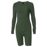 Women's Leggings New Knit Slim-fit Hip Lift Sports Yoga Jumpsuit - Lootquake