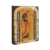 Icono religioso cristiano sagrado de San Pedro de madera bañado en oro - Decoración inspiradora - 85042
