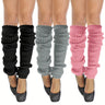 3 pares de calentadores de piernas de punto acanalado, calcetines largos informales de moda para invierno, térmicos, estilo JK, para mujeres y niñas.