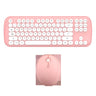Retro Wireless Keyboard & Mouse Set for Girls