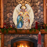 Nativity with Angel Holiday Door Decor  by G. Debrekht - Christmas Decor - 8611056H