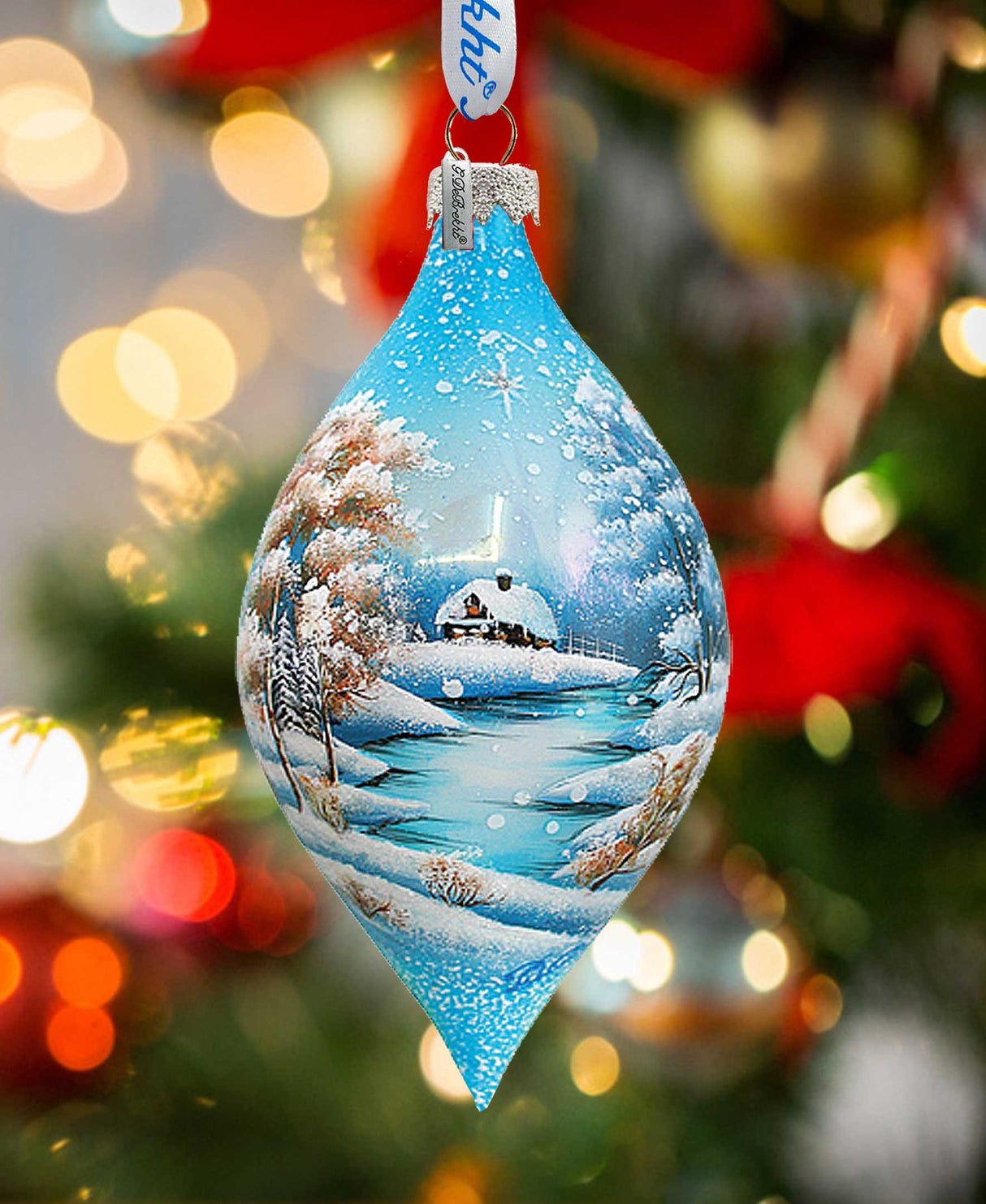Wonderland Drop Glass Ornament by G. DeBrekht - Christmas Décor - 74170
