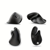 Ergonomic 2.4G Wireless Mouse, Right-Handed Optical Gaming Mouse, Battery Powered, Plastic, Crystal Embellishment, Compatible with Windows XP, Non-Wireless, for PC, Laptop, Home Office