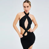 New Style Dress For Women Summer Women's Cross Short Mini Dresses Party Club Outfit - Lootquake