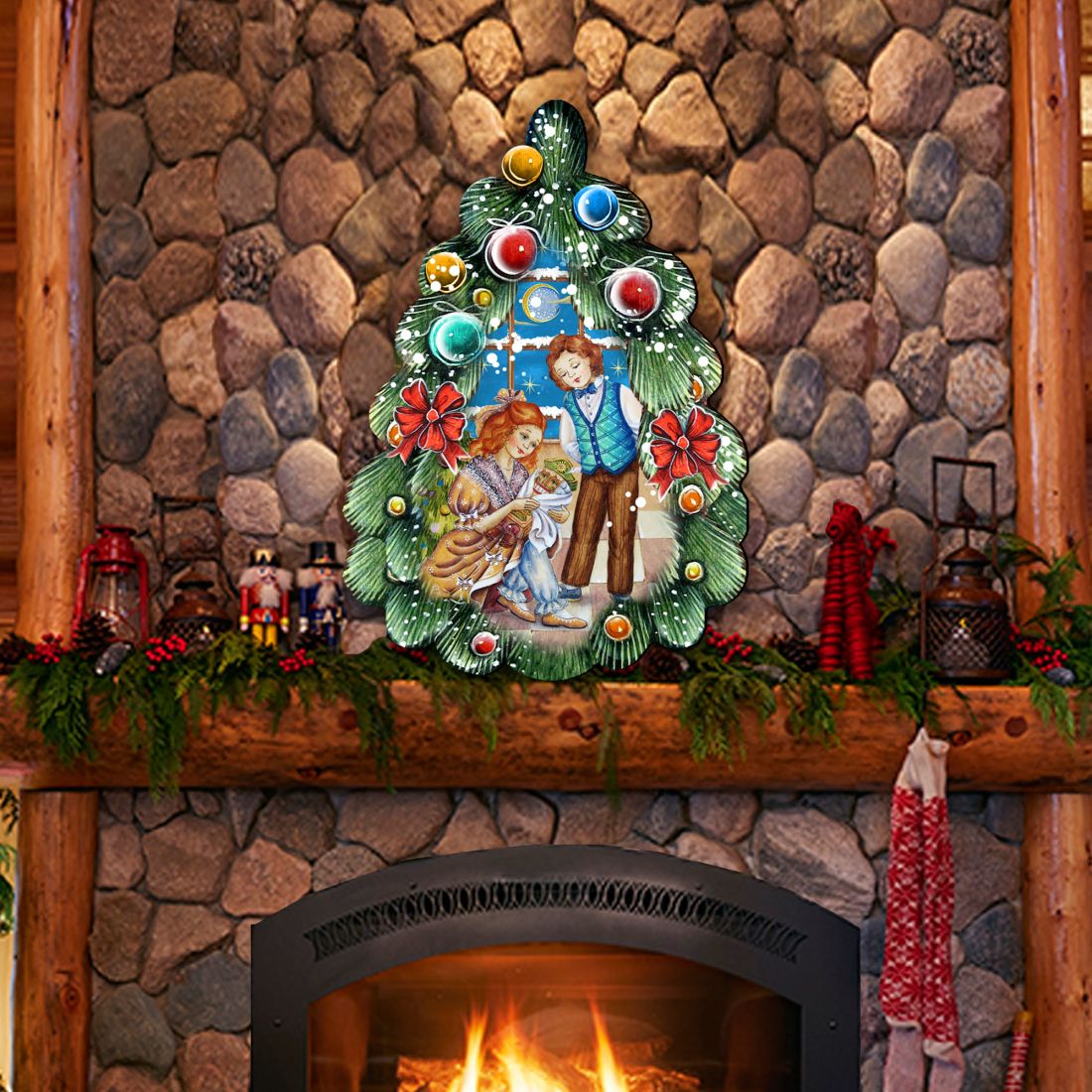 Nutcracker Christmas Tree Door Decor by G. DeBrekht - Christmas Decor - 8119184H