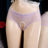 Men Lace Panties Crotchless Underwear Thongs Lingerie - Lootquake