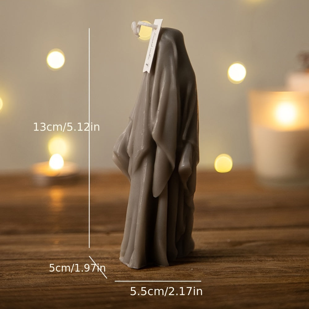 Bougie parfumée Halloween pour femme - Motif fantôme scintillant, idéale pour la décoration et les cadeaux