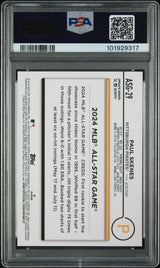 Tarjeta de béisbol RC de Paul Skenes #ASG29, actualización Topps 2024, para novato del Juego de las Estrellas, PSA 10 Gem Mint