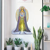 Letrero navideño para jardín "El ángel y el pájaro azul" de Josephine Wall - Decoración navideña - 845623F-JW